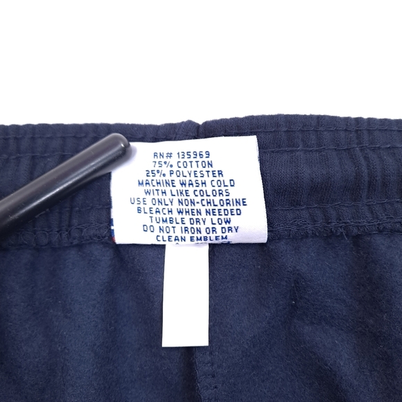 Champion Men's Big & Tall Navy Blue Fleece Sweat Shorts Pockets Logo - Size 5XL - Picture 8 of 9